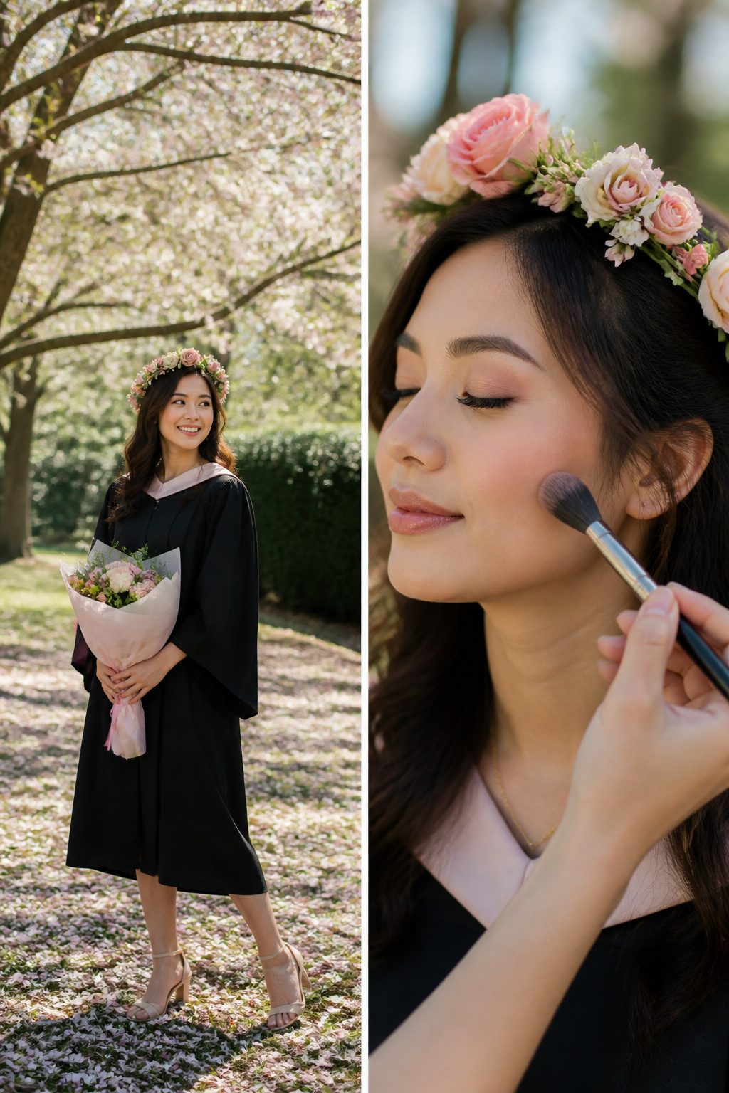 13 Graduation Makeup Ideas for 2026 That Photograph Beautifully 5 A graduate displaying radiant skin with a glowing makeup look.