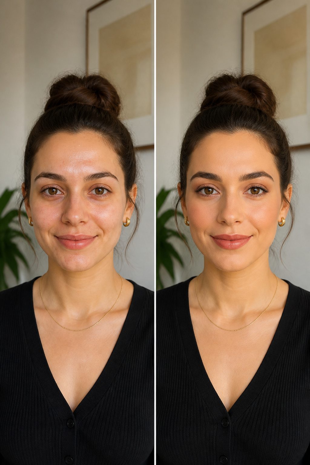 13 Graduation Makeup Ideas for 2026 That Photograph Beautifully 10 A graduate showcasing a matte makeup finish outdoors.