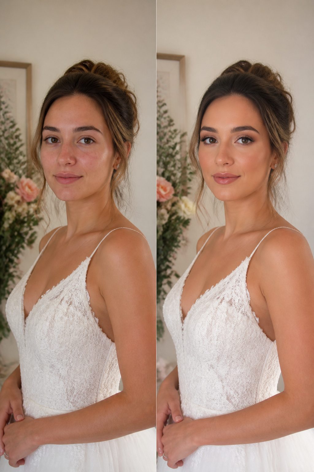 Understanding how soft glam makeup appears on camera.