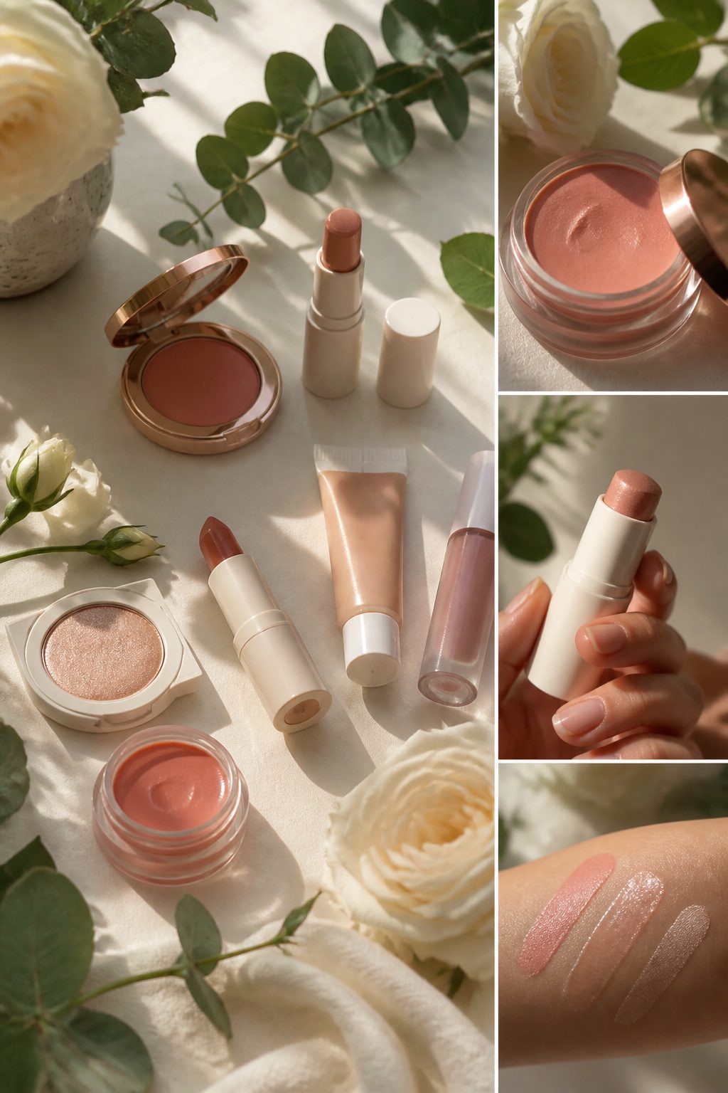 How to Do Very Light Makeup Looks: 11 Steps for a Fresh Face 12 Bride looking at makeup options at a vanity.